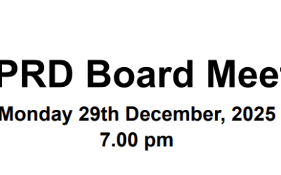 Board Meeting – Mon 29th Dec, 2025. 7.00 pm
